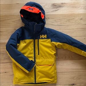 Helly Hansen Yellow and Blue Hooded Jacket